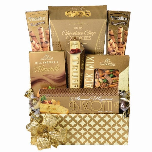 Golden Snacks Gift Basket